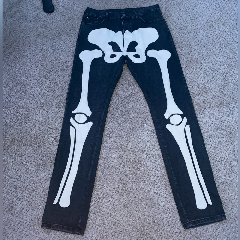 mnml Skeleton Leg Jeans